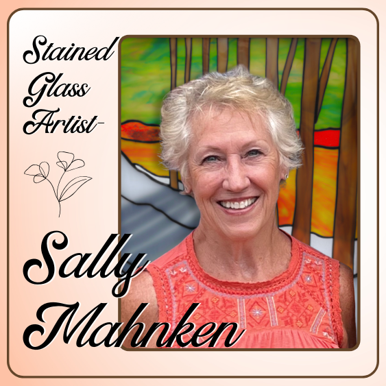 Stained glass artist Sally Mahnken